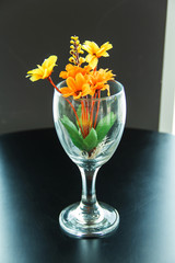 Flowers in a glass