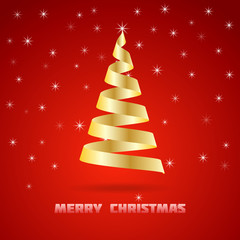 Golden Christmas Tree