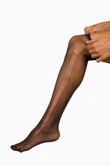 Ripped stockings