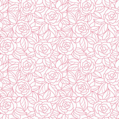 seamless  floral   background with roses