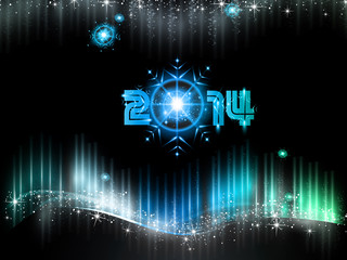 Новогодняя открытка 2014 год