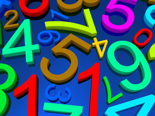Background of numbers