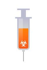 Syringe with icon