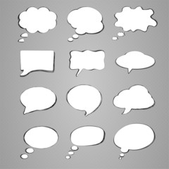 Collection of speech bubbles