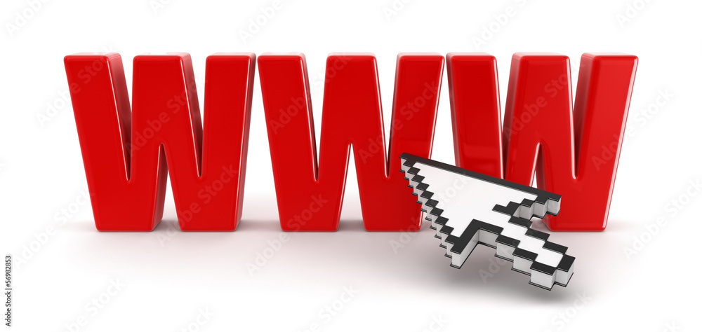 Poster cursor and www (clipping path included)