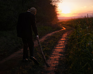 Fototapeta premium Halloween Scarecrow