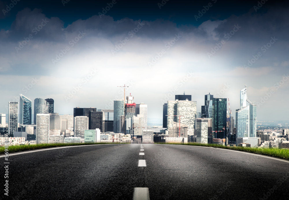 Fototapete strada per Parigi