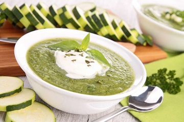bowl of vegteable soup
