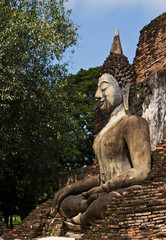 Sukhothai historical park, the old town of Thailand in 800 year