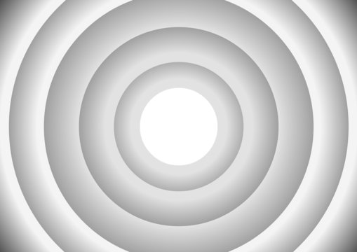 Cercles concentriques - gris