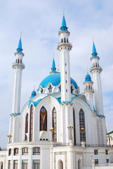 Fototapeta na wymiar Kol-Sharif Mosque, Kazan Kremlin. UNESCO Heritage Site.