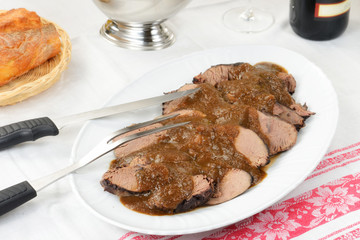 Brasato con salsa