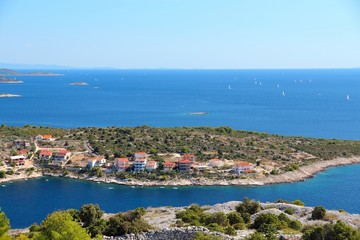 Fototapeta premium Croatia - coast view in Razanj