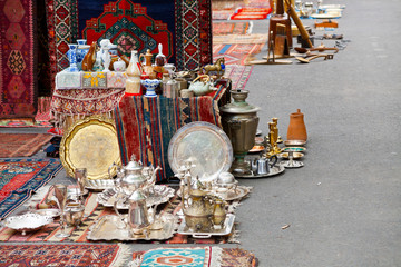 street flea market in Yerevan