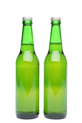 Two bottles of light beer