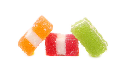 Different fruit-paste candies.