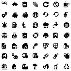 iconset ecology black