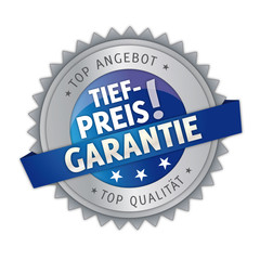 Fototapeta premium Button Tiefpreisgarantie