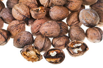 Fototapeta na wymiar pile of walnuts