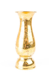 Fototapeta na wymiar Brass stary wazon