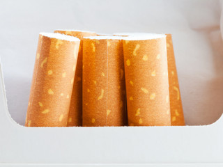 few cigarette in cigarette pack