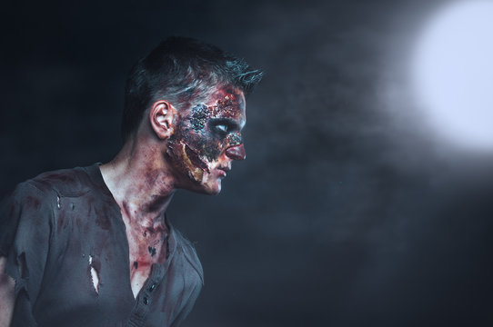 zombie in the moonlight