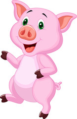 Cute pig cartoon