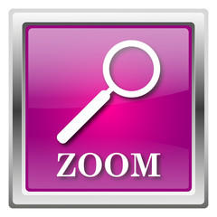 Zoom with loupe icon