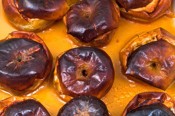 sweet apples baked in honey