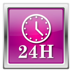24H clock icon