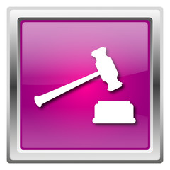 Judge hammer icon