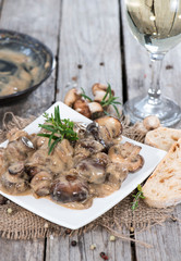Mushrooms in Cream Sauce