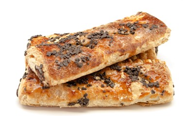 Pastel de hojaldre relleno de chocolate