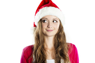 Beautiful christmas woman