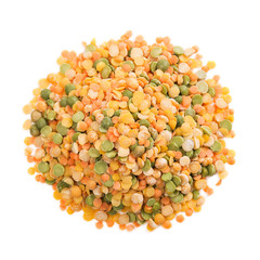 Bean mix on a white background