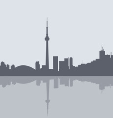 Fototapeta premium Toronto at Morning - Vector