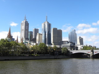 Fototapeta na wymiar Melbourne Australia Skyline