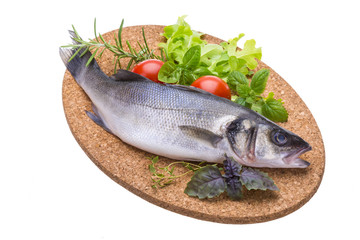 Raw seabass
