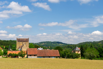 Fototapeta na wymiar Pejzaż we francuskim Dordogne