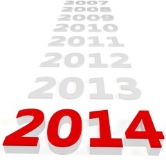 3d Happy New Year 2014