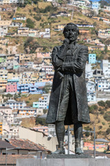 Statue of Eugenio de Santa Cruz in Quito, Ecuador