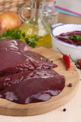 Raw liver