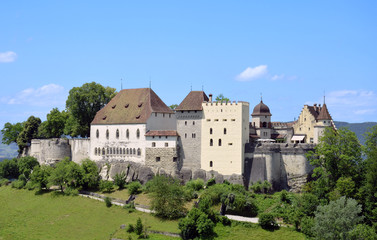 Fototapeta na wymiar Argowia - Lenzburg Zamek