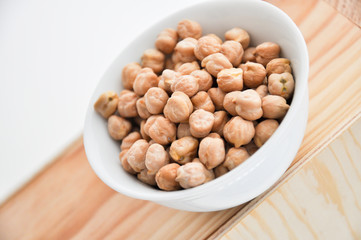 chickpeas in a bowl