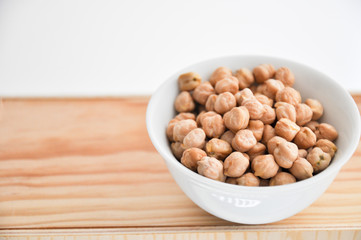 chickpeas in a bowl