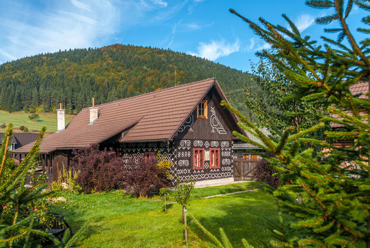 Timbered Houses in Village Cicmany