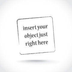 Insert your object here - vector background template