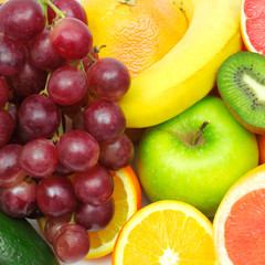 Naklejka na ściany i meble fresh fruits and vegetables