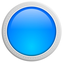Button rund blau