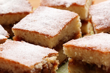 apple cake dessert close up